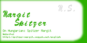 margit spitzer business card